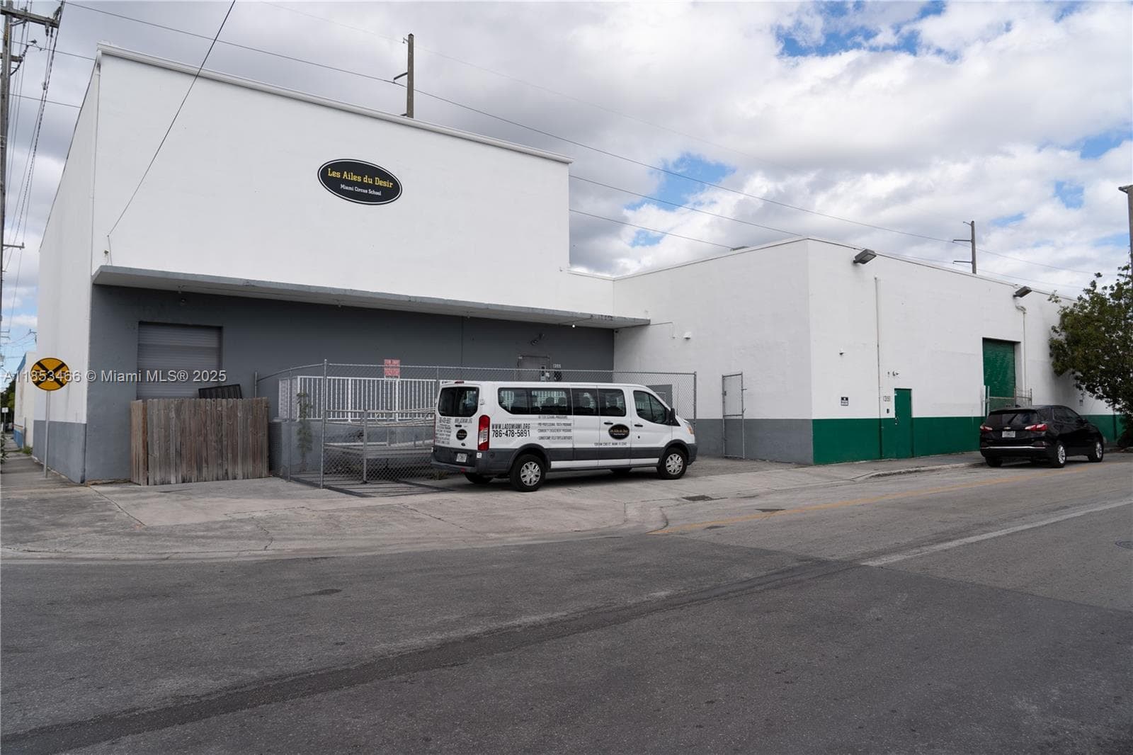 Front of the warehouse