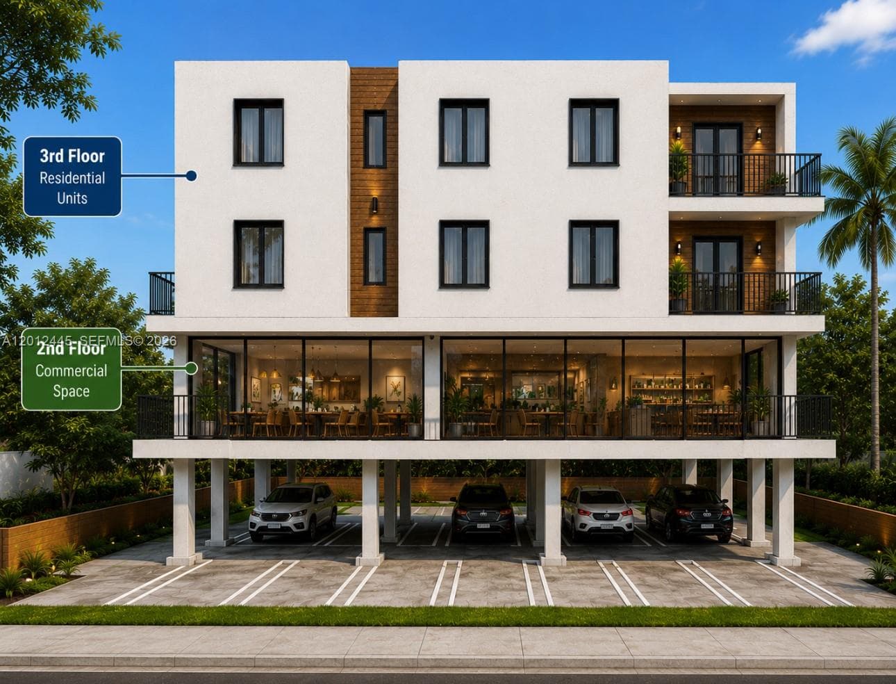 Commercial space & residential units