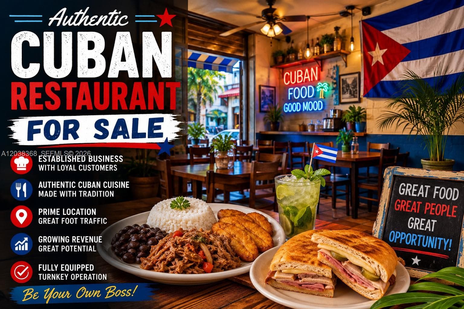 Restaurant for Sale High Traffic & Ready to Operate, Coral Gables FL 33145