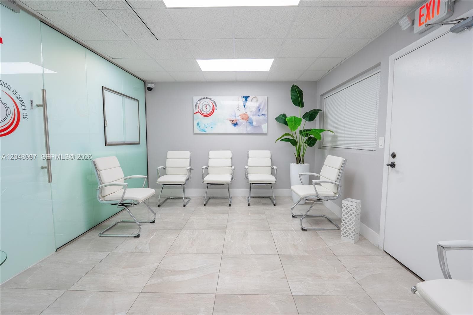 Spacious waiting room