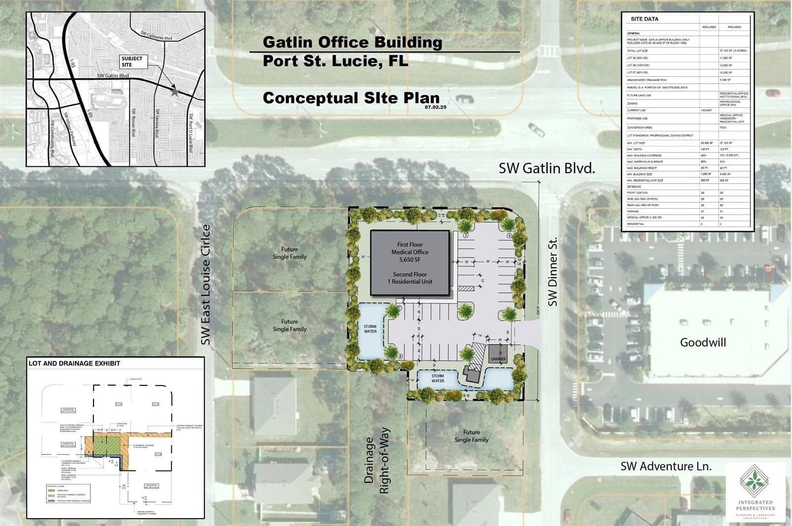 IP25-06-Gatlin Office-Rendered Site Plan