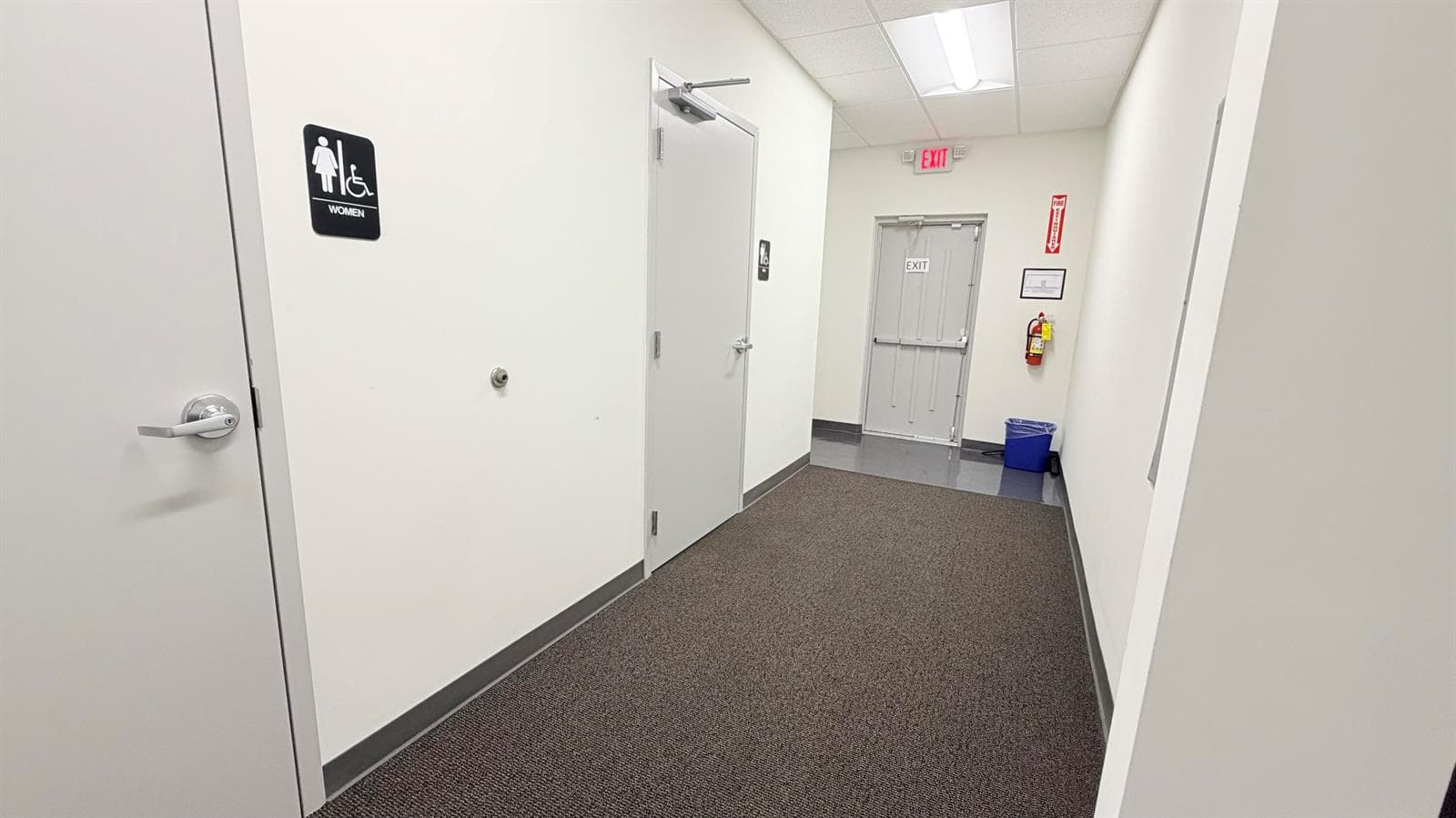 Corridor and bathrooms