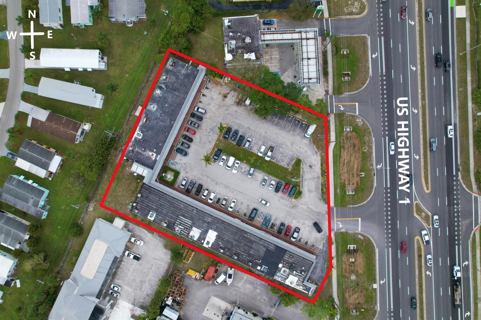 lOCATED IN BUSY us1 STRIP MALL