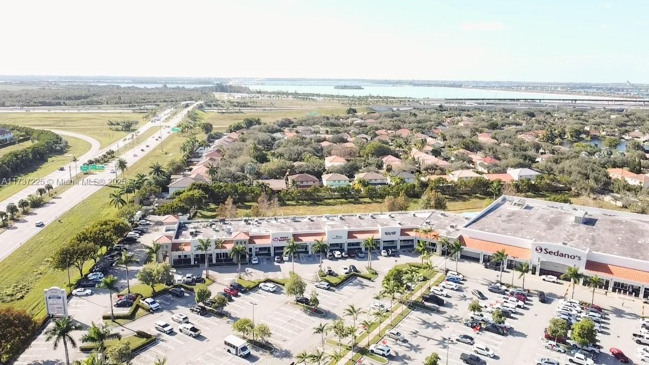 Aerial view of the neighborhood near the Plaza