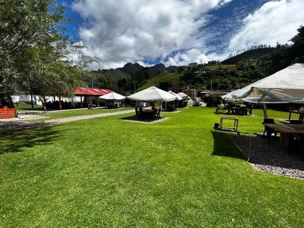 Expansive lawn area designed for flexible outdoor seating and guest comfort.