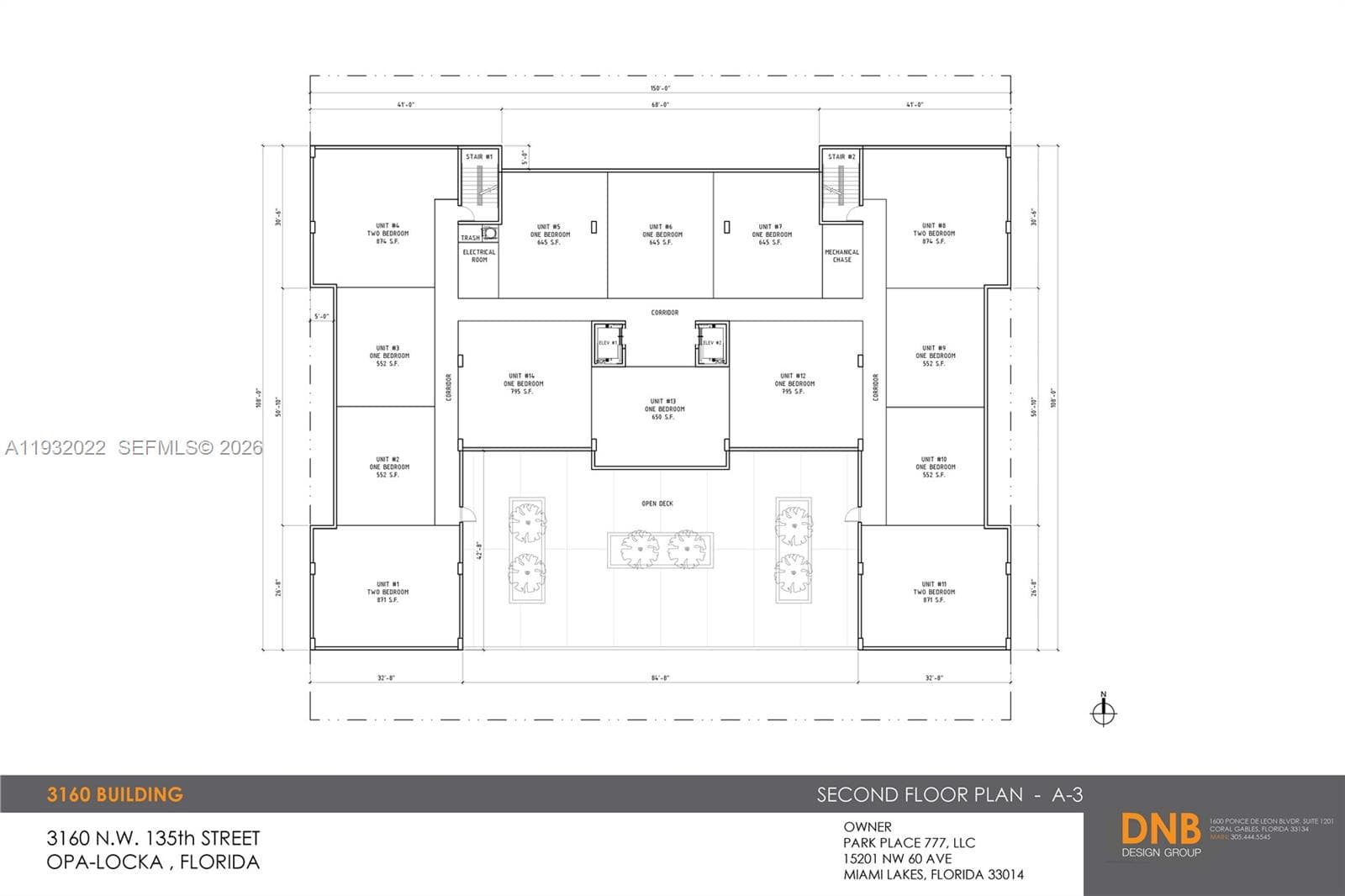 2nd Floor 14 Units