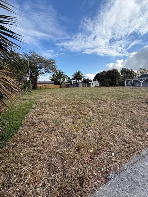 Front of lot