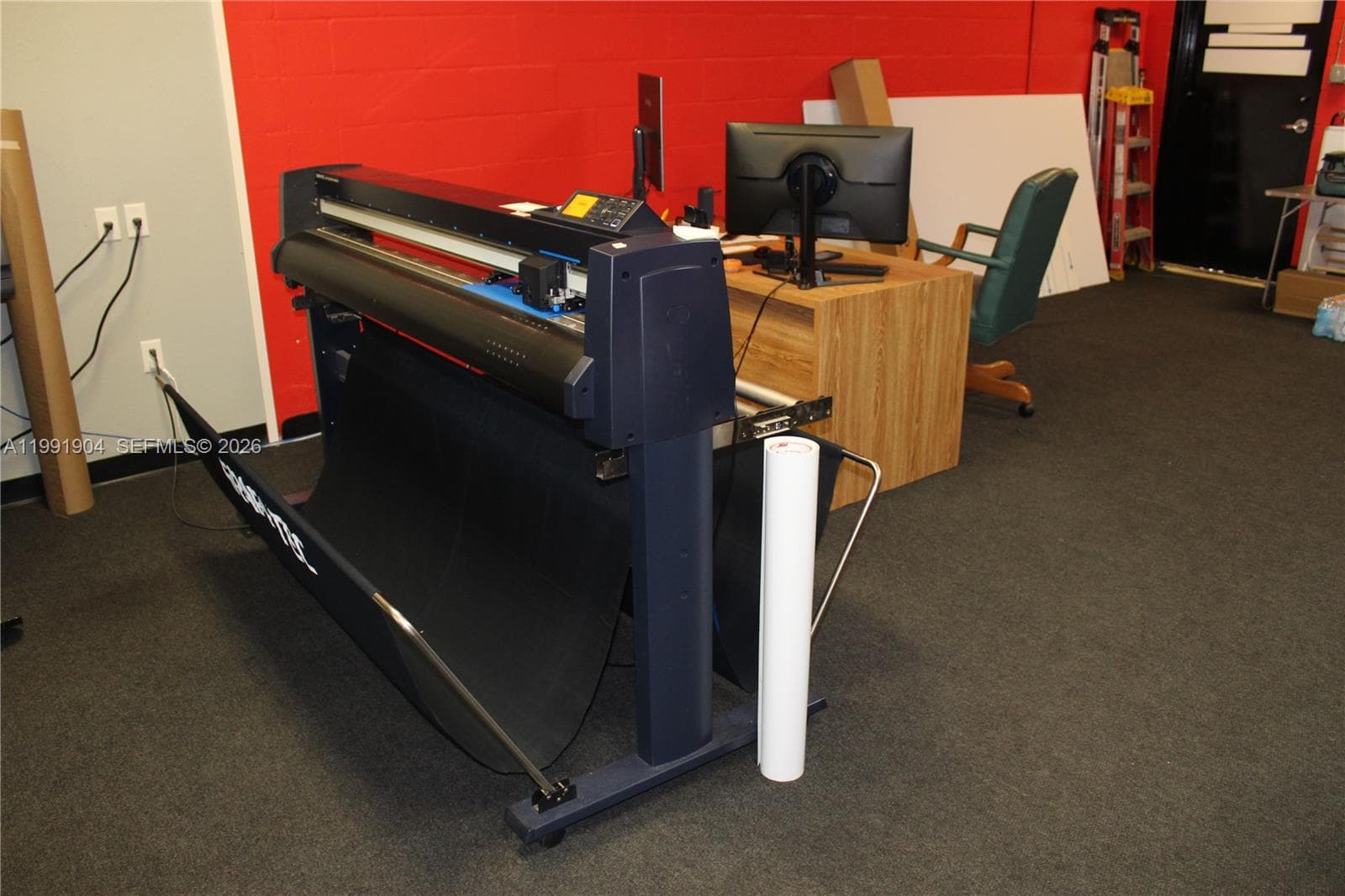 Printing equipment included in sale.