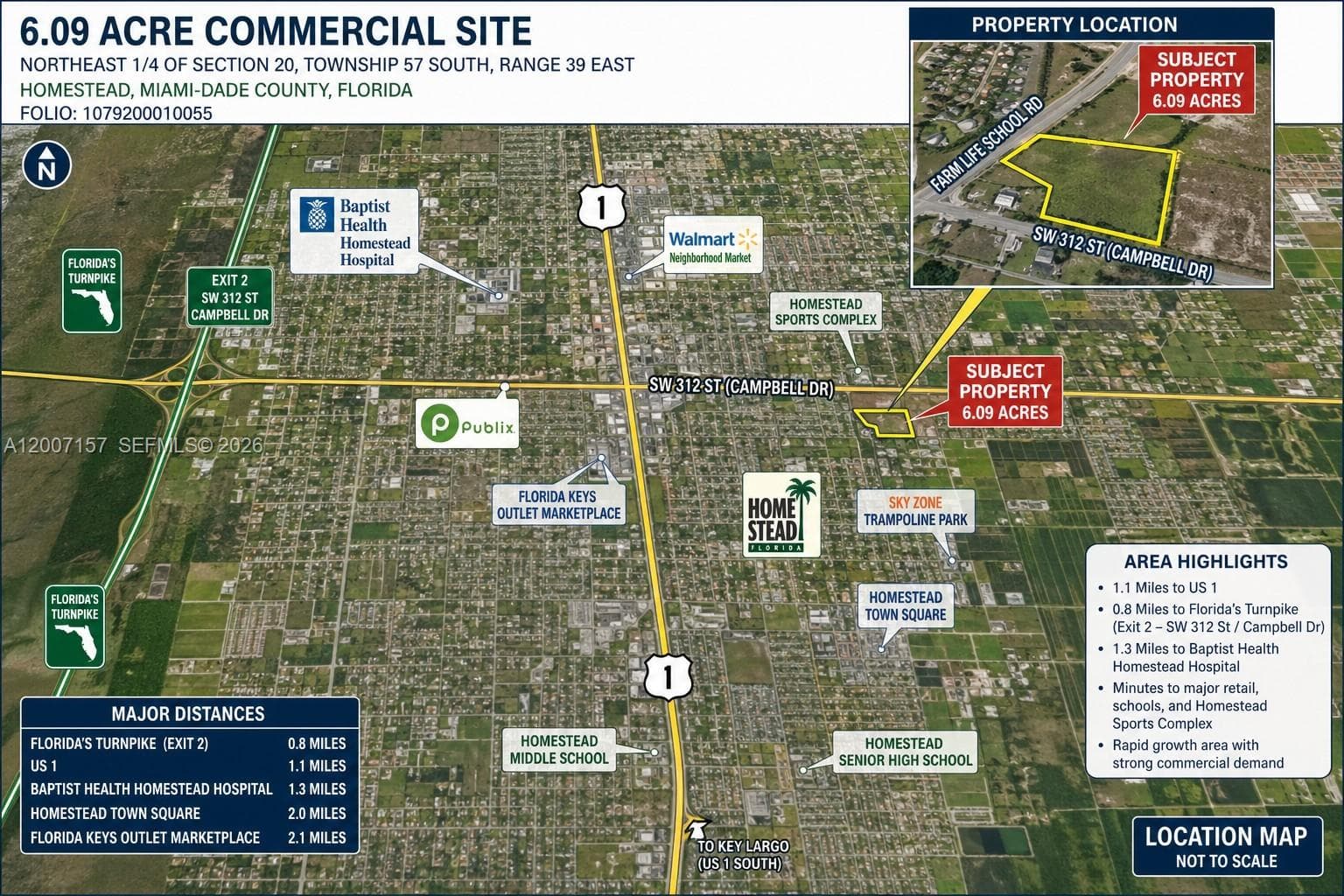 S Canal Dr, Homestead FL 33035