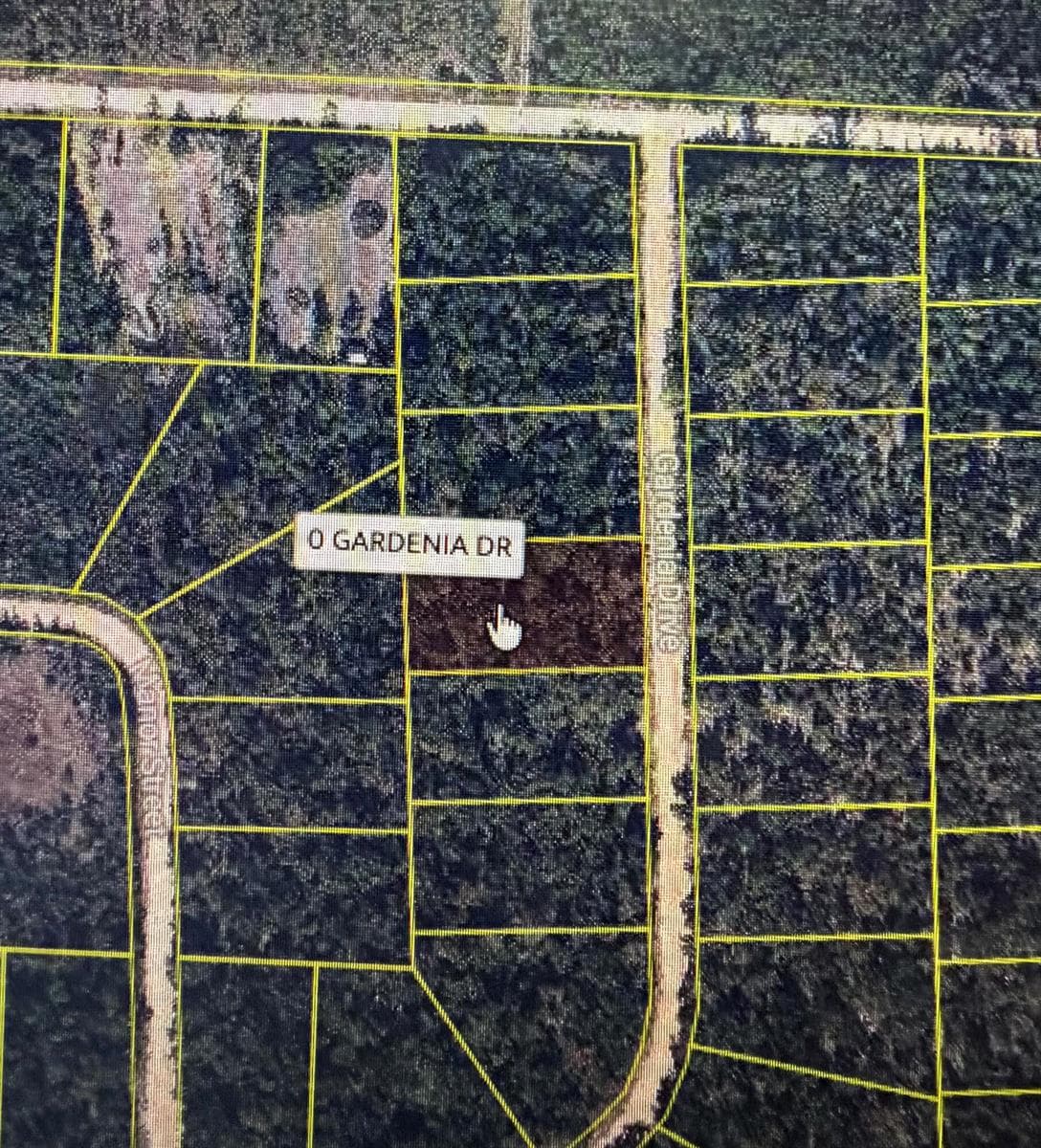 Gardenia Dr Lot Aereo view