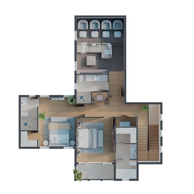 second floor rendering