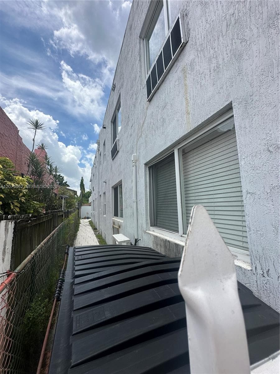 Left side of building